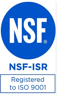 NSF ISR ISO 9001 logo
